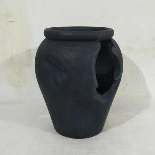 Teak Root Vase - Indigo